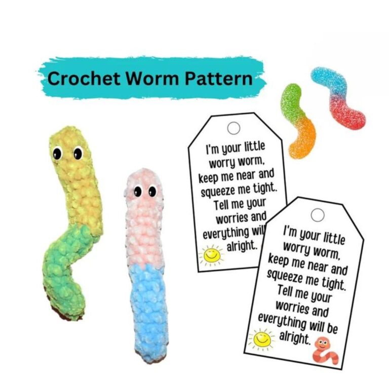 Creating Crochet Gummy Worms: A Step-by-Step Guide - Amys DIY Frugal Life