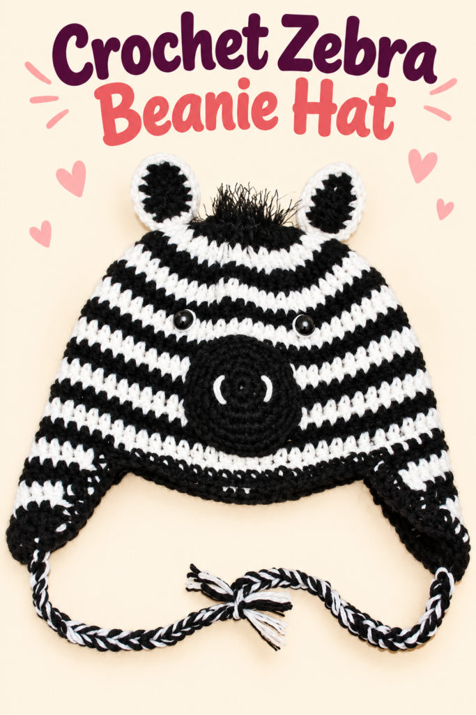 How to Crochet a Zebra Hat