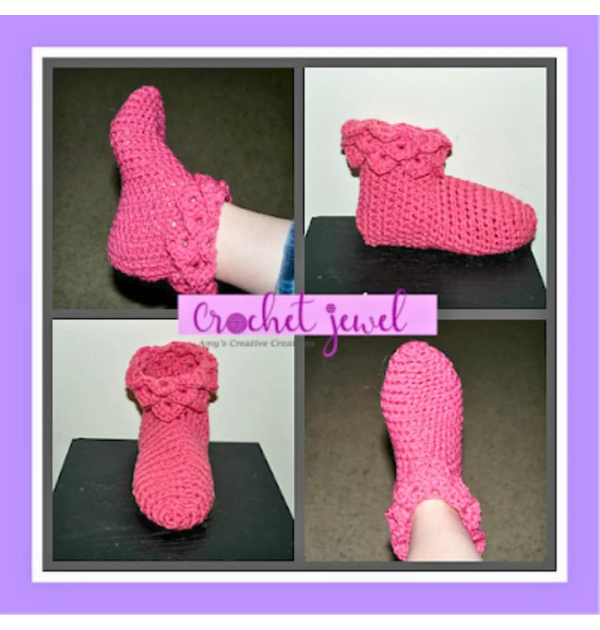 How to Crochet a Crocodile Stitch Booties