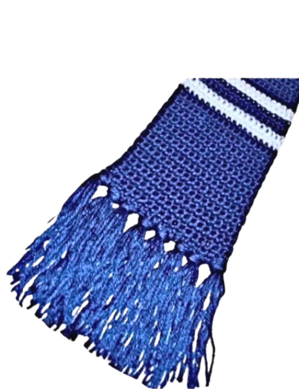 crochet striped scarf