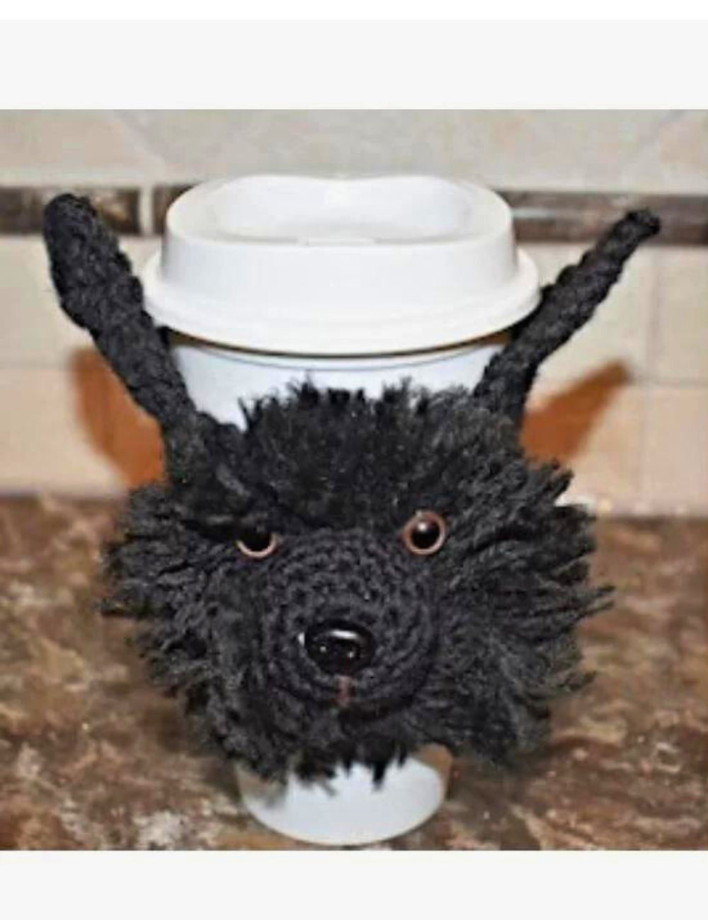 Crochet a Dog Cup Cozy