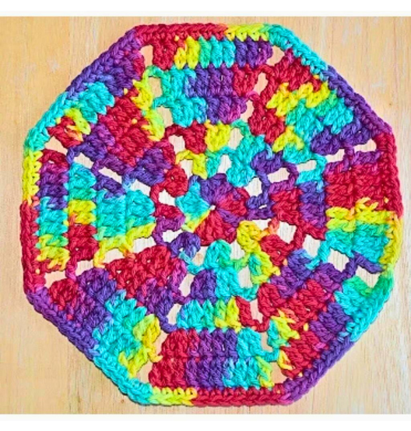 crochet doily coaster