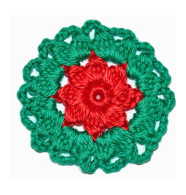 crochet christmas flower 
