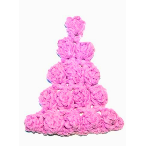 crochet puff stitch tree