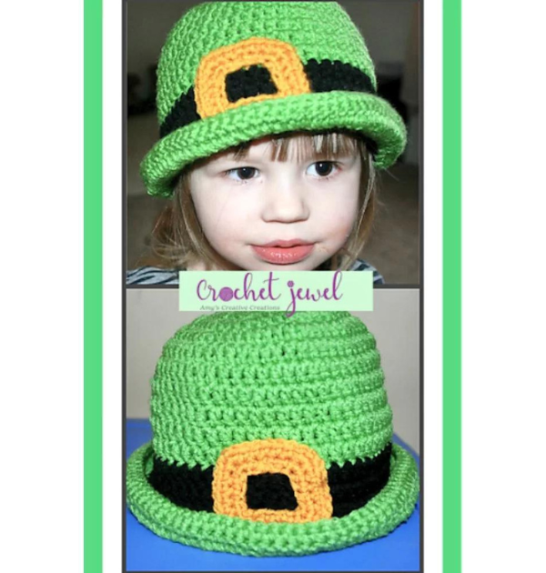 crochet St. Patrick's Day Hat