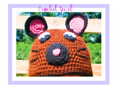 crochet mouse hat