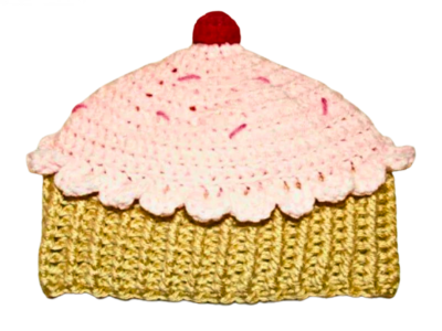 crochet cupcake hat 