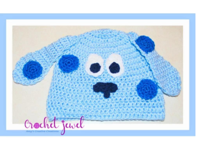 Crochet a Blues Clues-Inspired Puppy Hat!