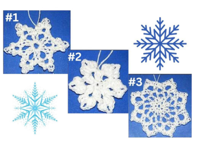 crochet snowflakes
