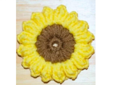 crochet sunflower 