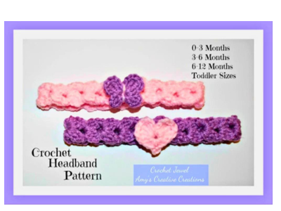 crochet child headband 