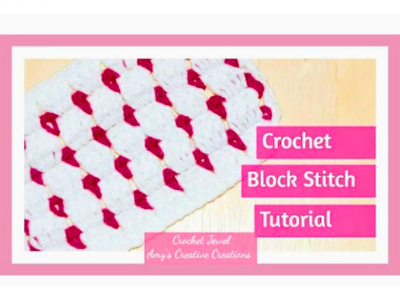 crochet block stitch blanket