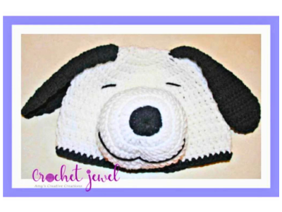 crochet snoopy hat