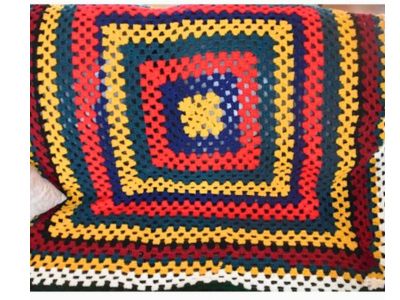 crochet granny square afghan