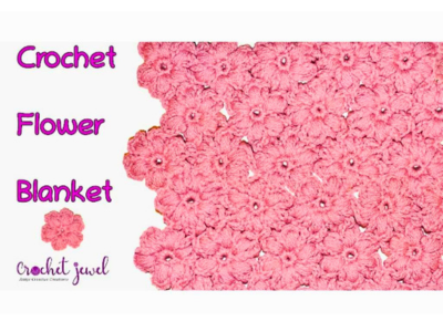 crochet flower blanket 