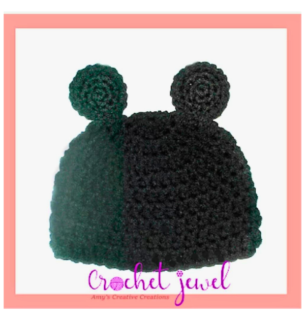 Crochet Mouse Ears Hat