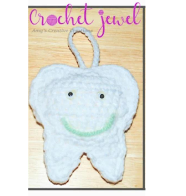 crochet tooth fairy pillow 