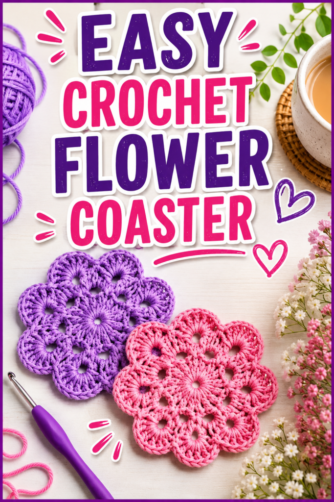 crochet coaster
