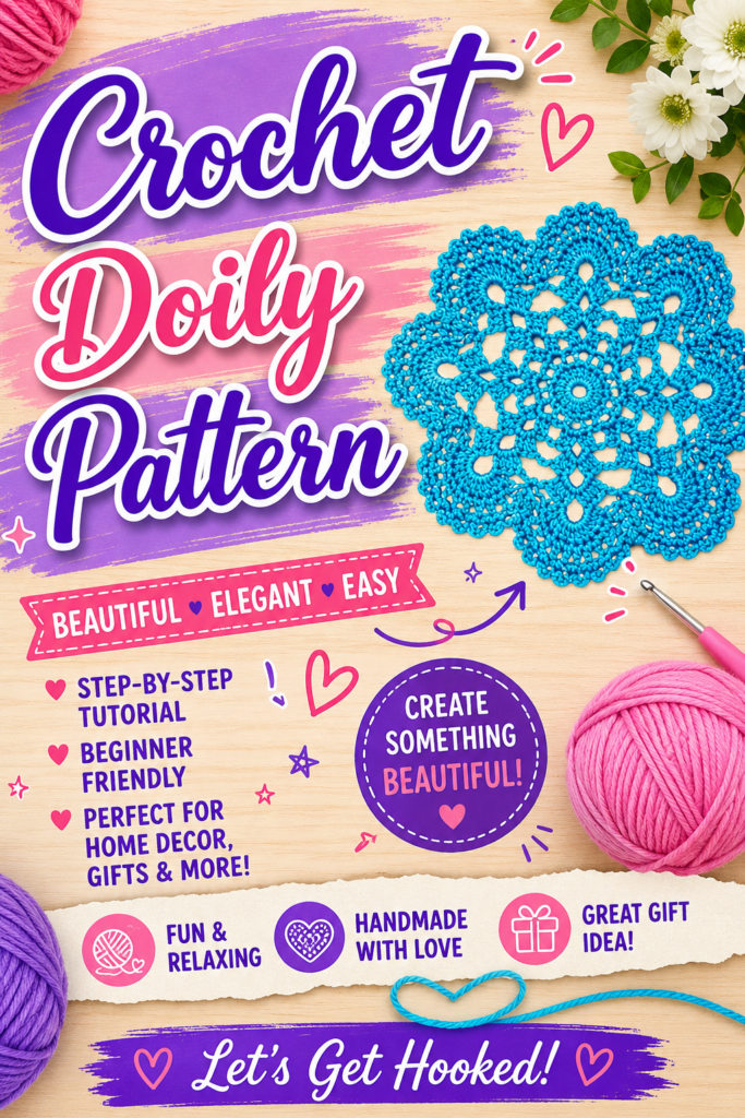 How to Crochet a Shell Doily