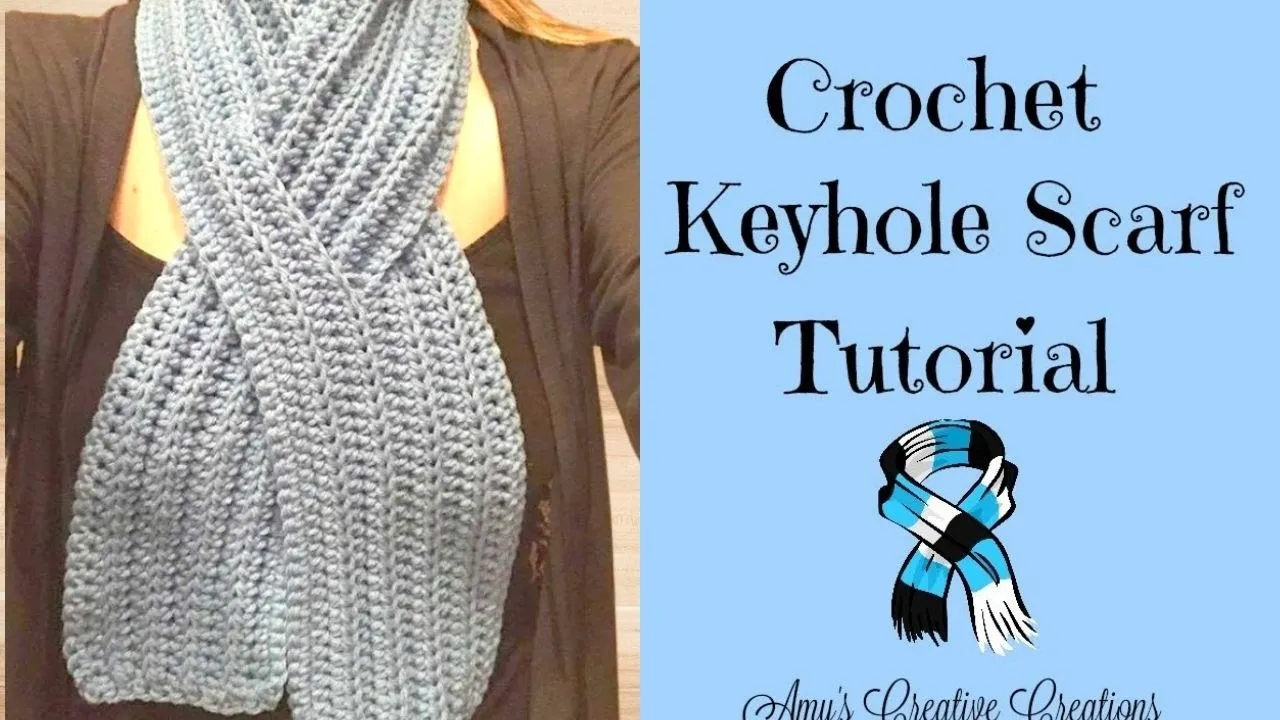 How to Crochet a Keyhole Scarf. 