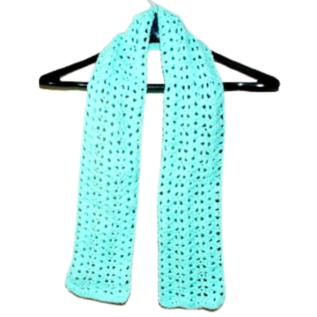 crochet shell scarf 