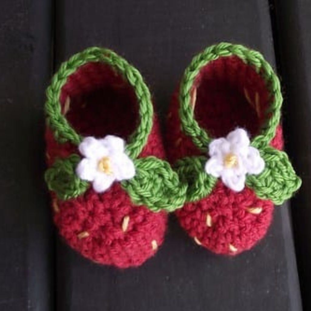 crochet baby booties 