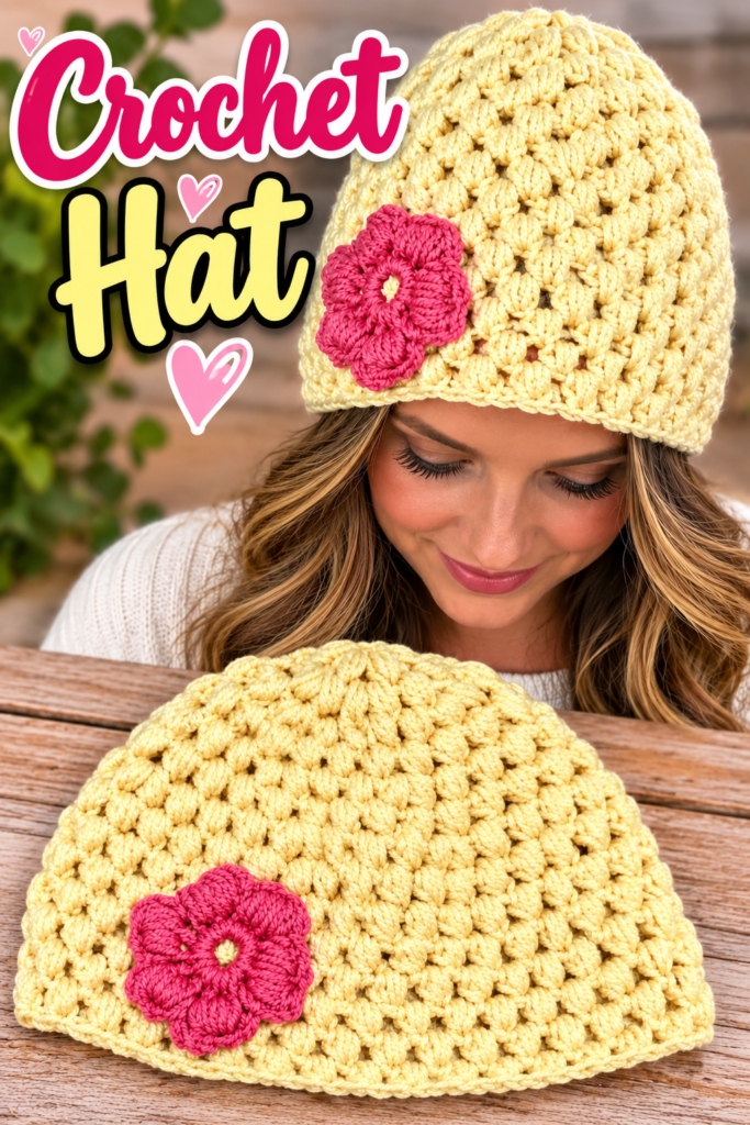How to Crochet a Puff  Stitch Hat