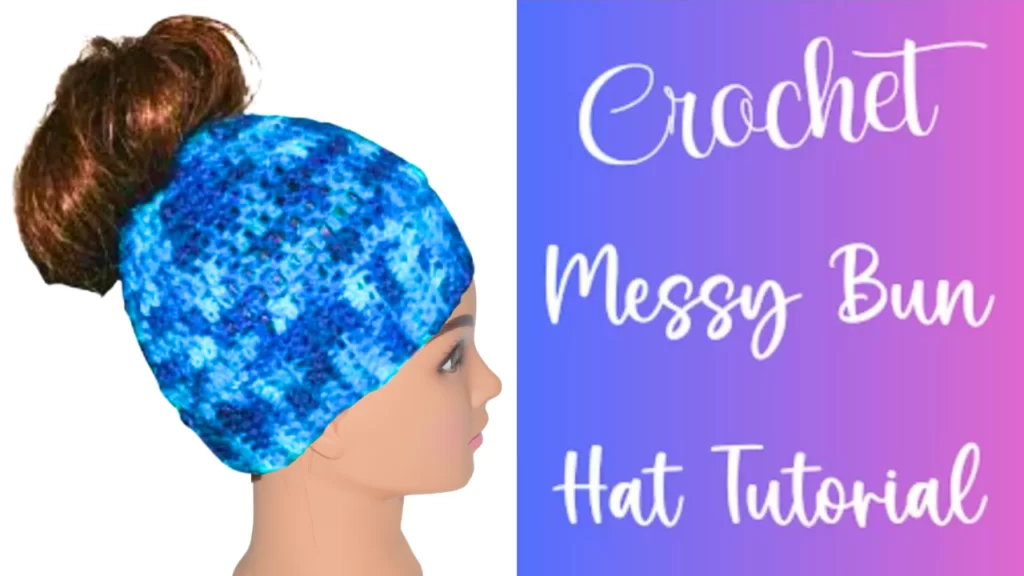 How to Crochet a Messy Bun Hat