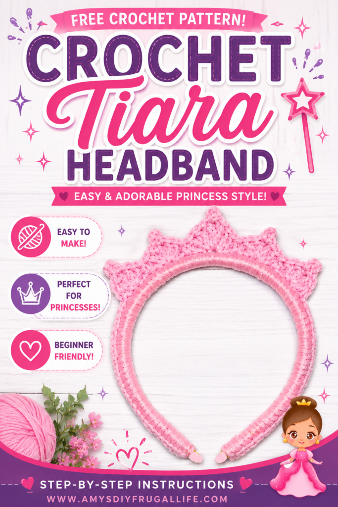 How to Crochet a Tiara Headband