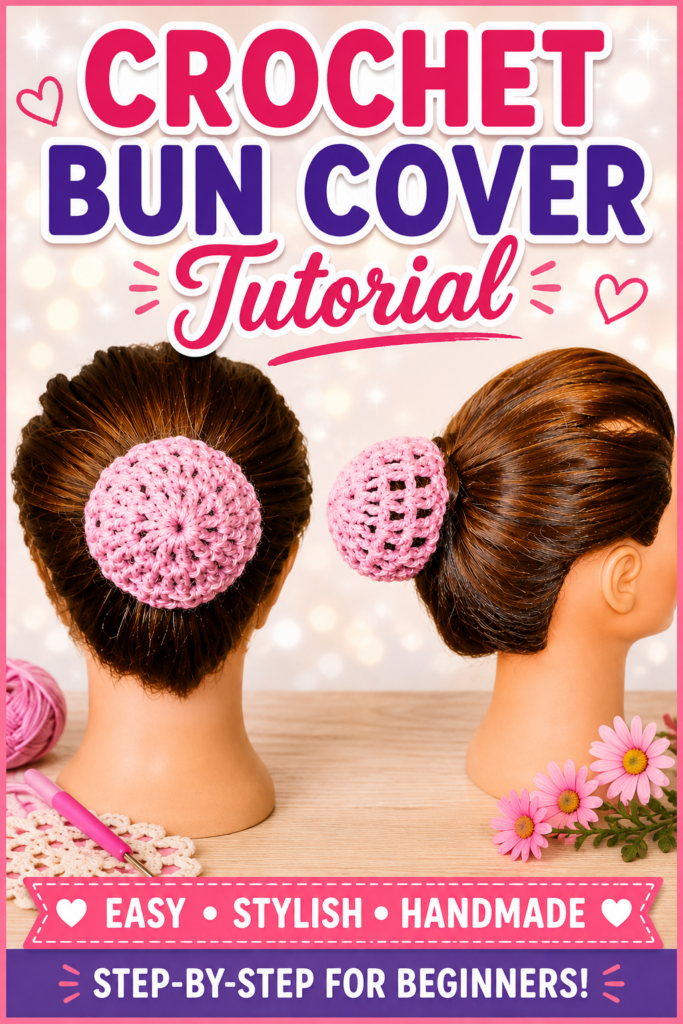 How to Crochet a Hair Bun Cover