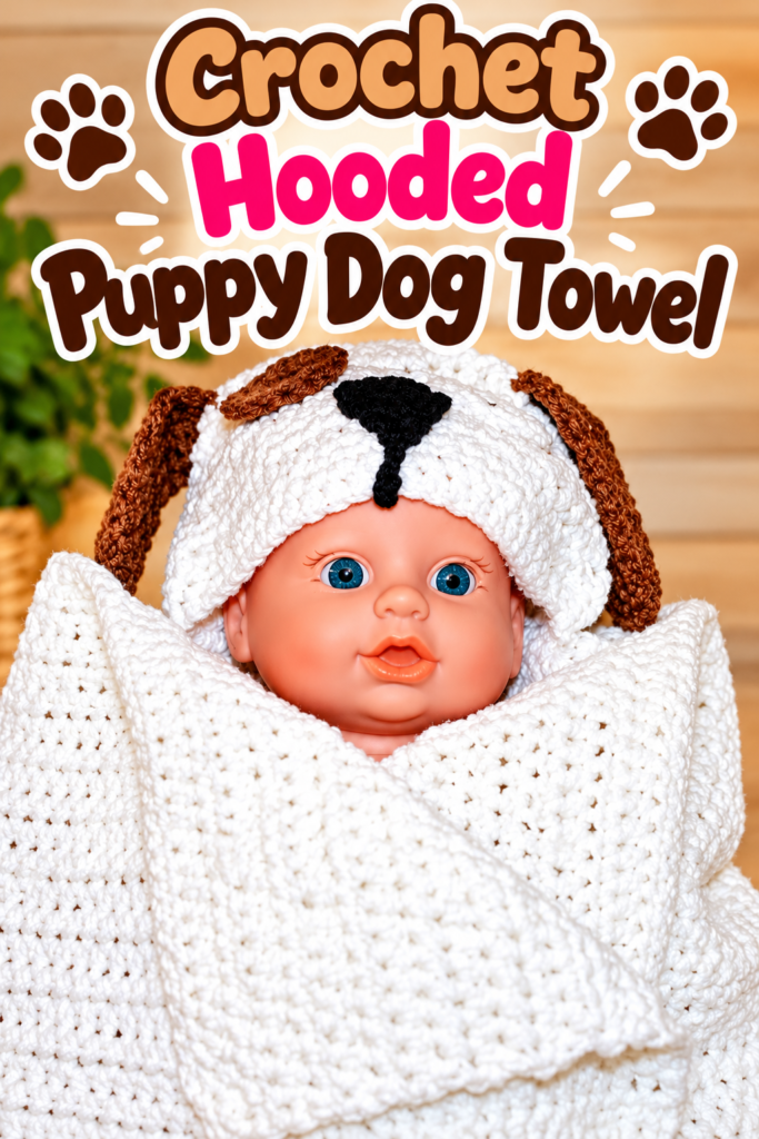 How to Crochet a Hooded Puppy Dog Towel