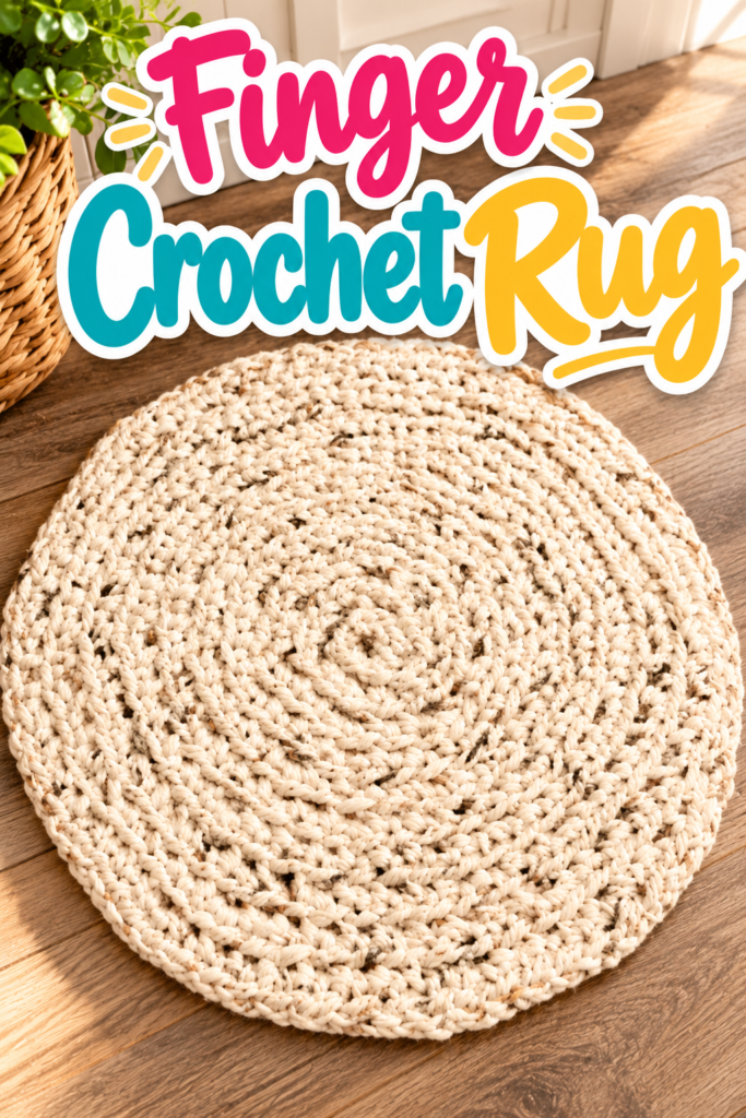 How to Crochet a No-Sew Rug