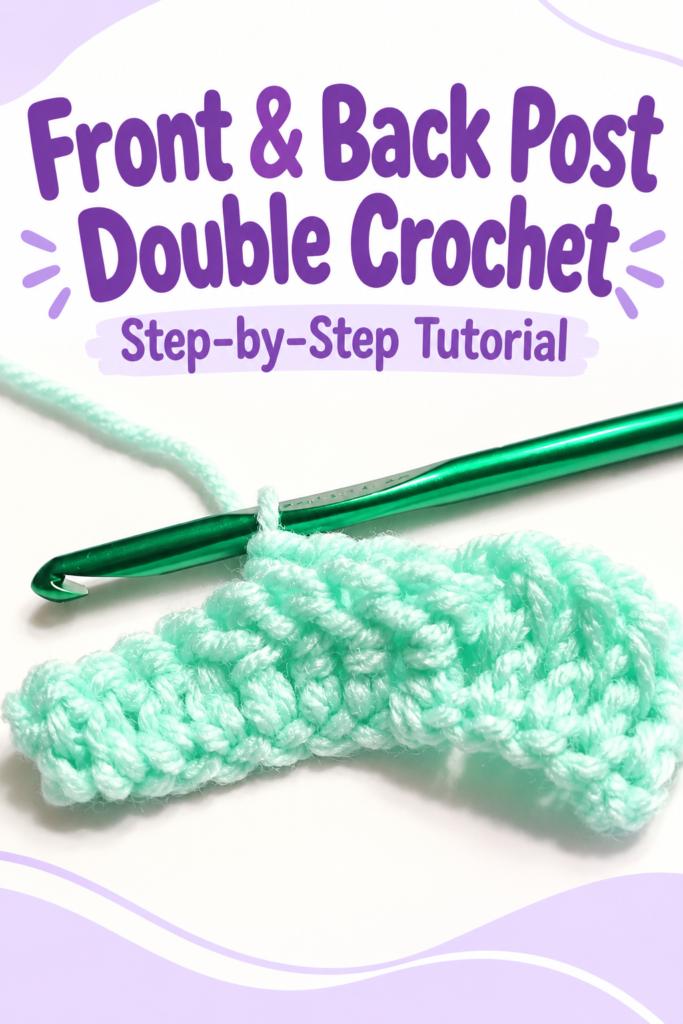 Front Post and Back Post Double Crochet 