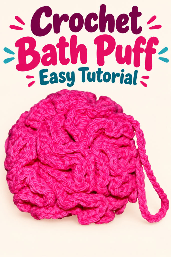 How to Crochet Cleansing Bath Puff