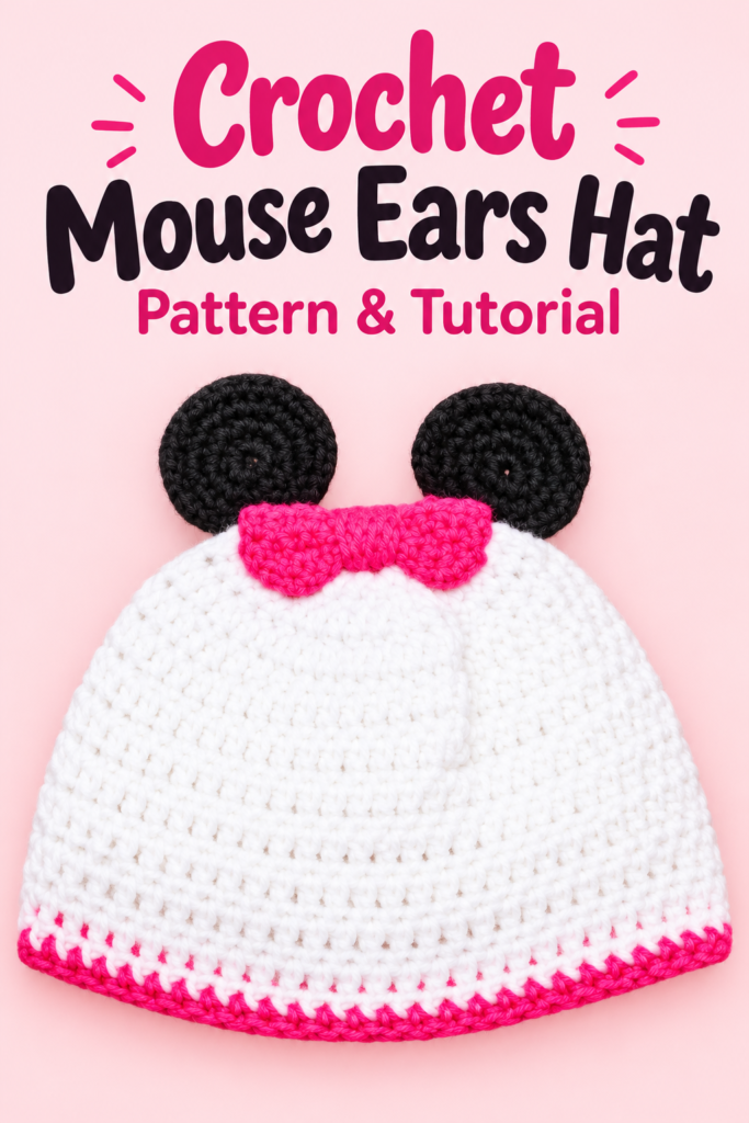 Crochet Minnie Mouse-Inspired Hat