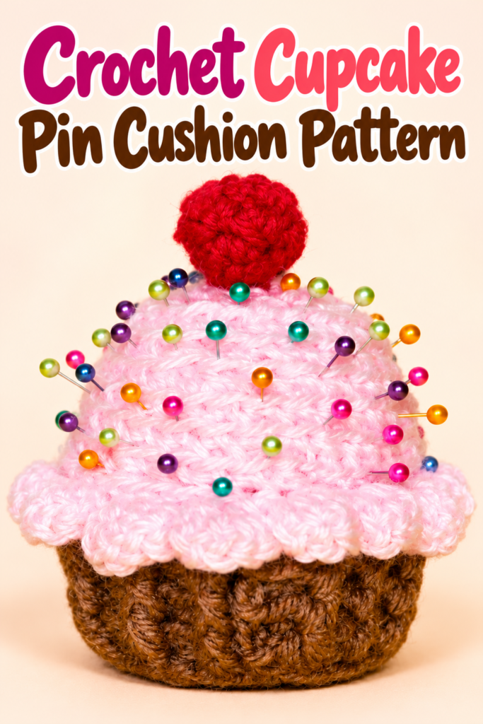 Crochet a Cupcake Pin Cushion