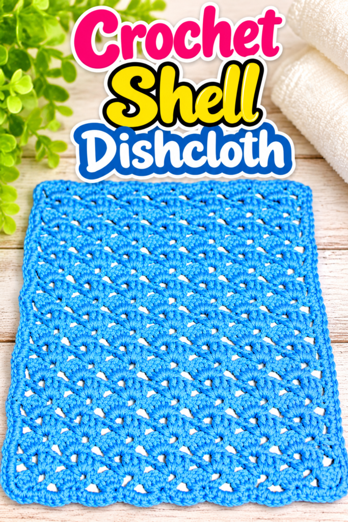 Crochet a Shell Dishcloth