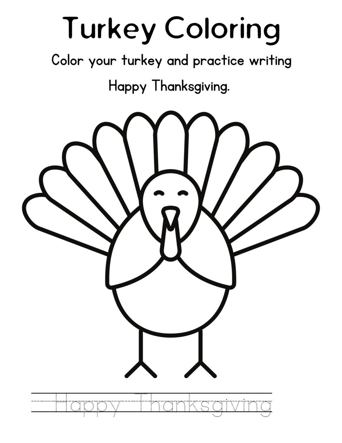 Thanksgiving Creativity with a Free Printable Turkey Templates - Amys ...