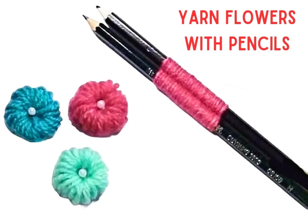 DIY Yarn Pencil Flower Hack