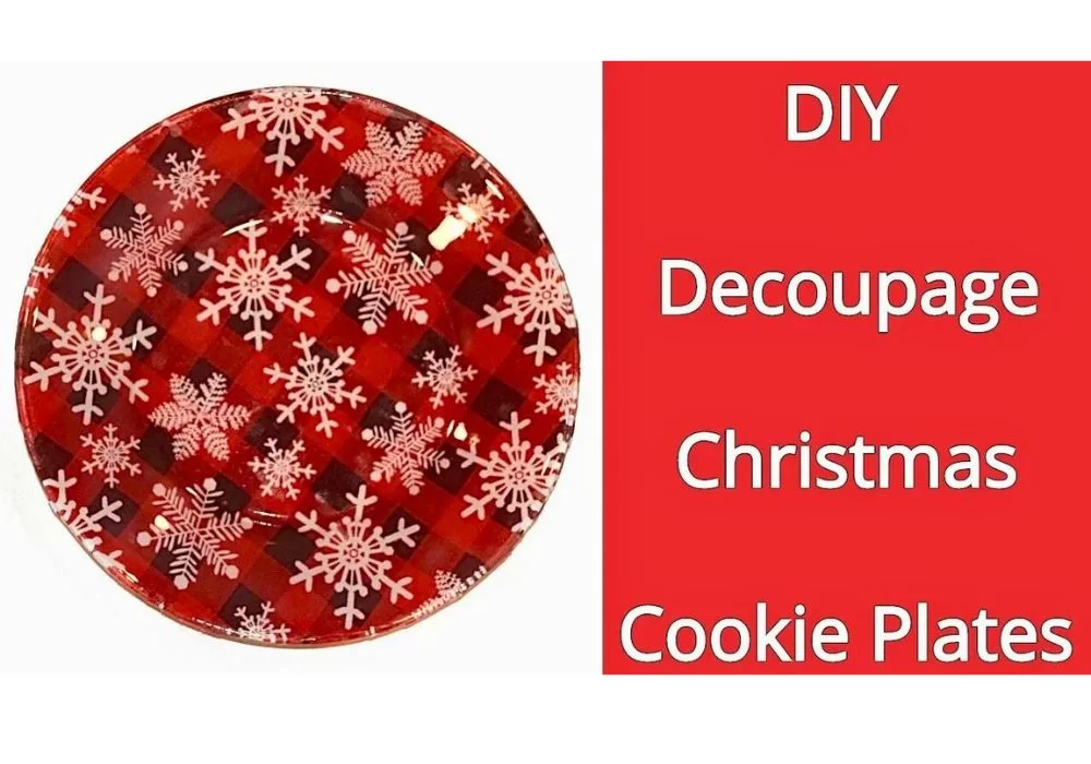 Decoupage a Christmas Cookie Plate