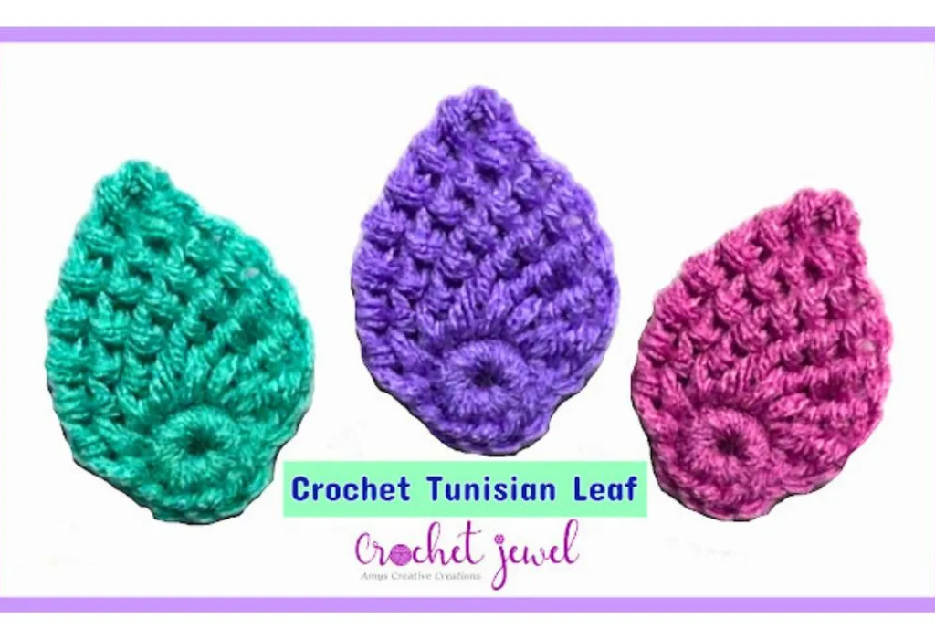 crochet leaf 