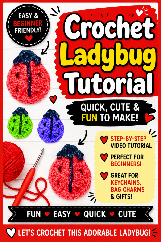 How to Crochet a Ladybug