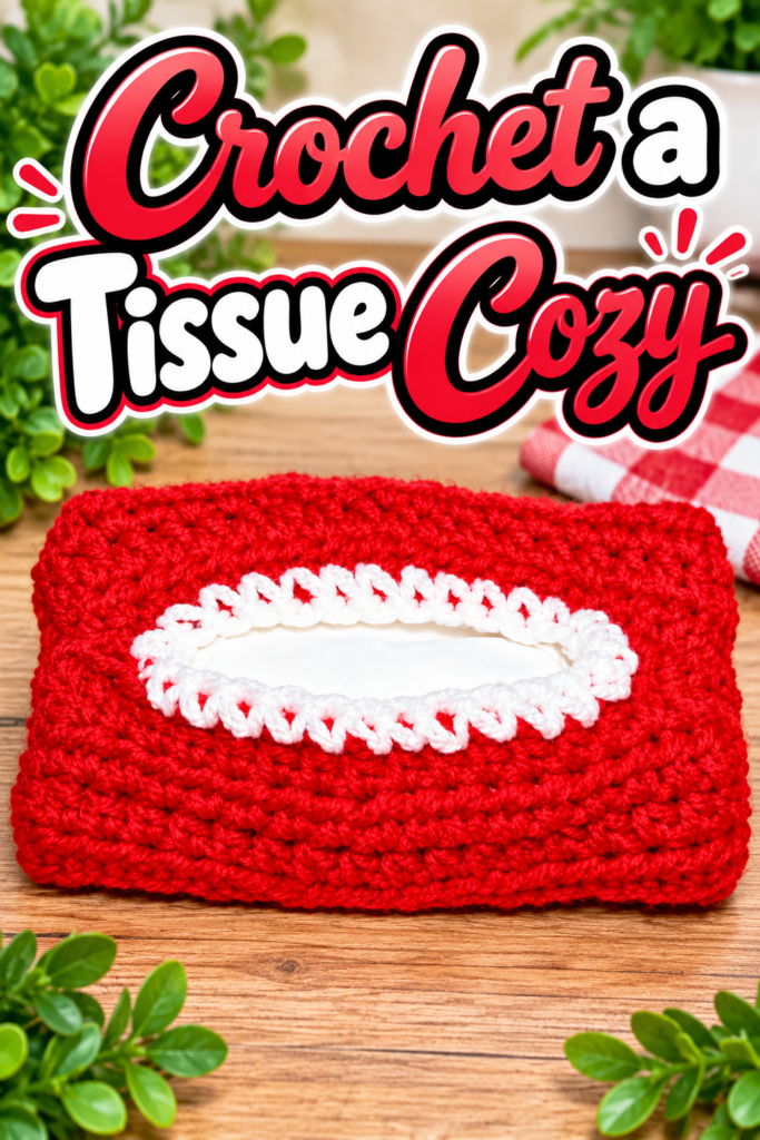 crochet tissue cozy