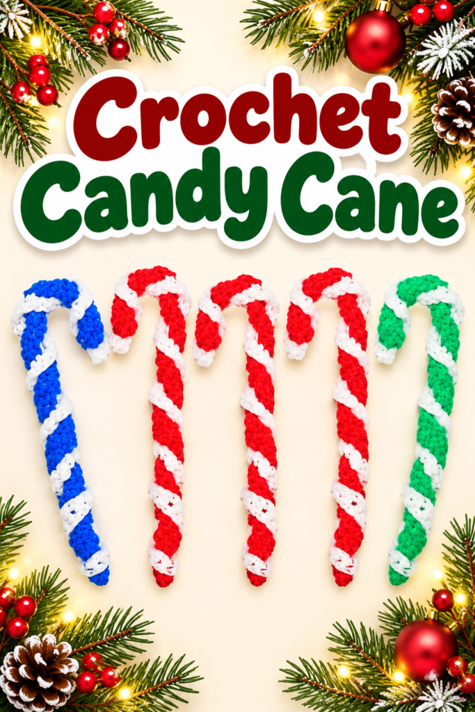 crochet candy cane