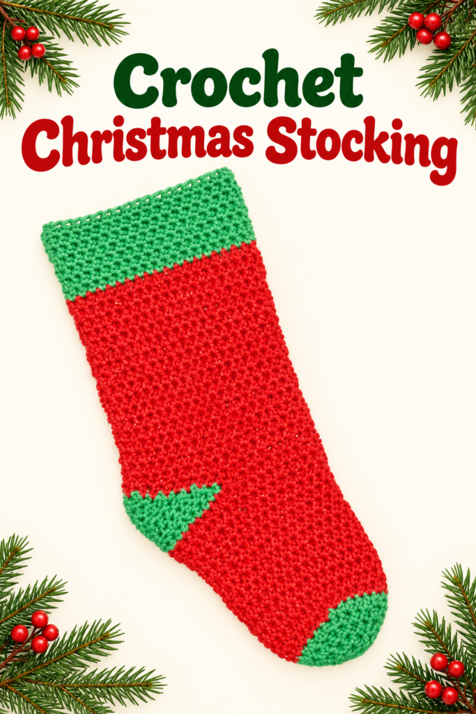How to Crochet a Christmas Stocking