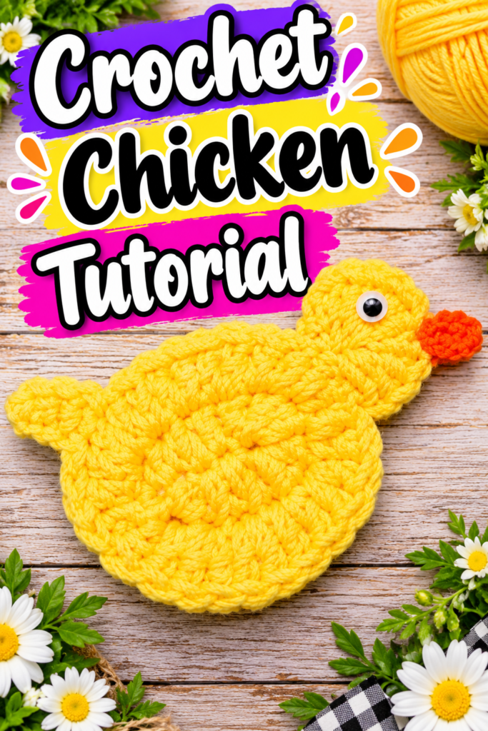 How to Crochet a Chicken Applique