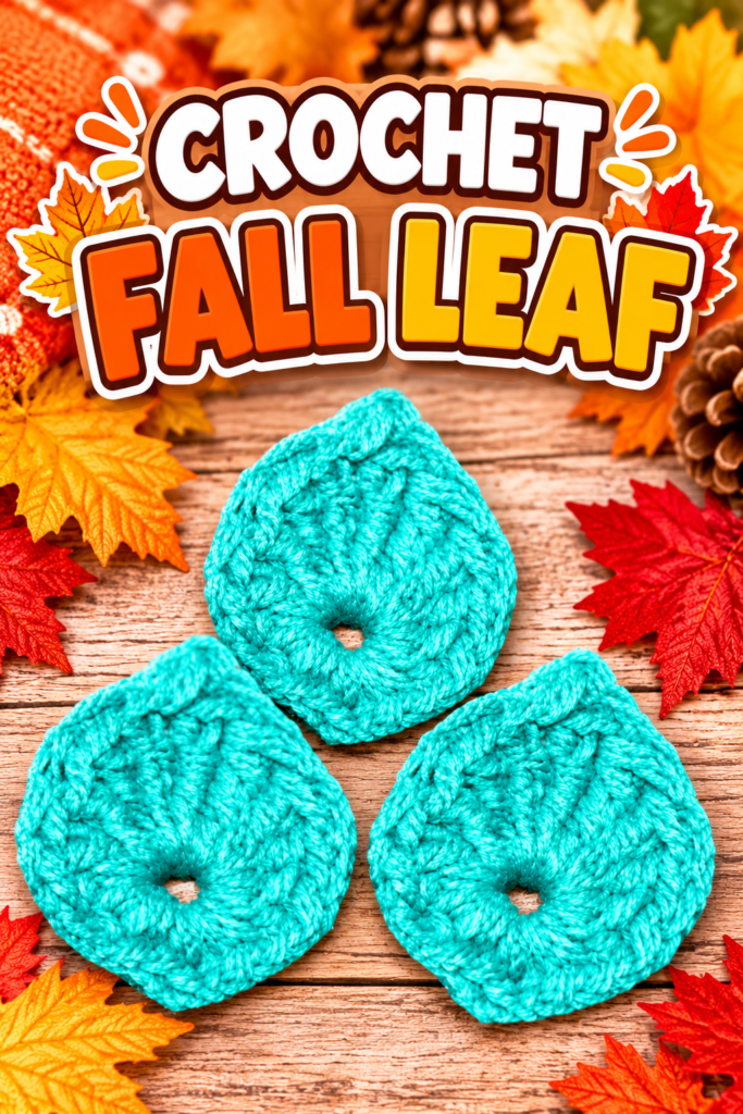crochet leaf