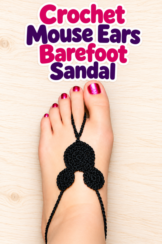 How to Crochet Mickey Mouse Sandals