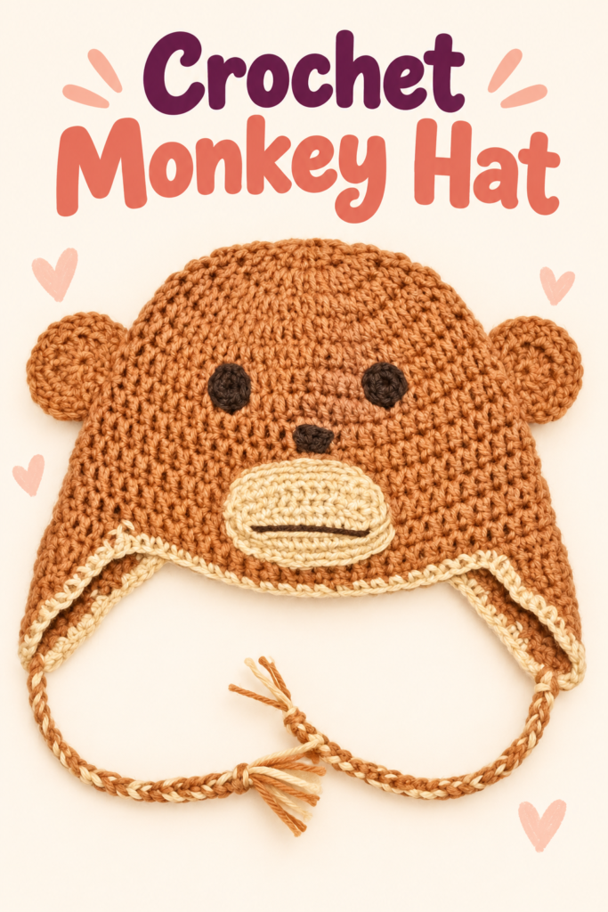 How to Crochet a Monkey Hat