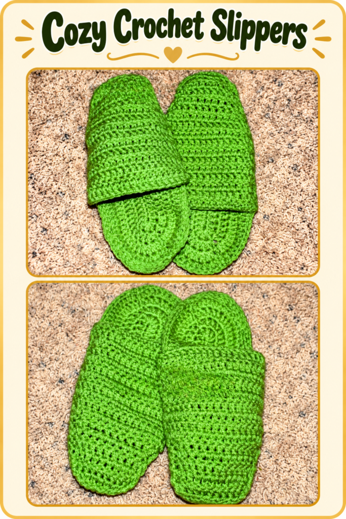 Crochet Slip-On Slippers